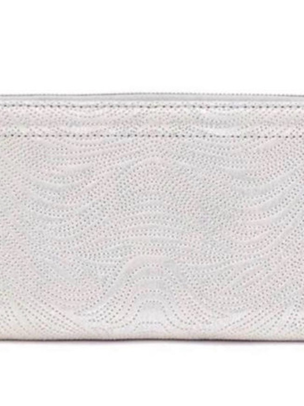 HOBO Metallic Silver Zip-Around Tassel Wallet - Picture 4 of 7